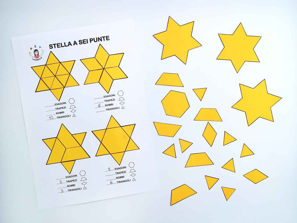 La stella a sei punte con i pattern blocks